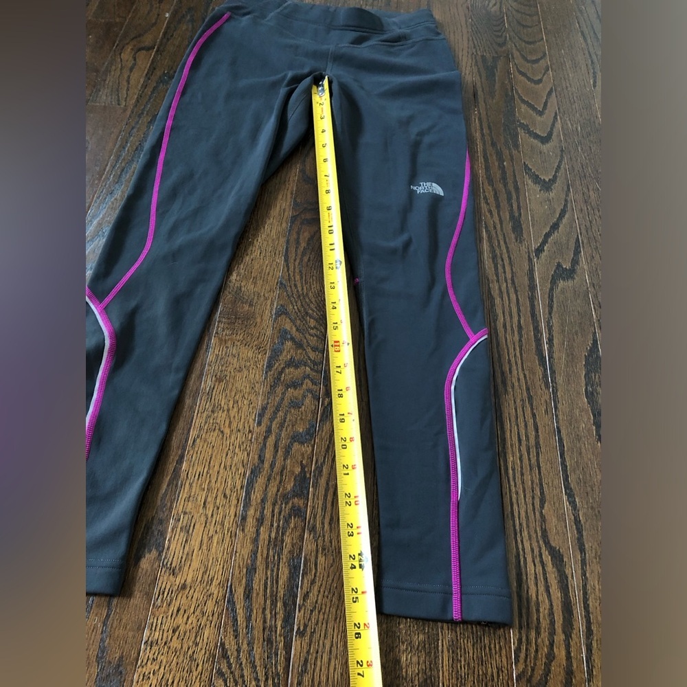 The North Face Women’s S Dark Gray Fleece-Lined Long Ankle Leggings w/Pockets - Picture 11 of 16